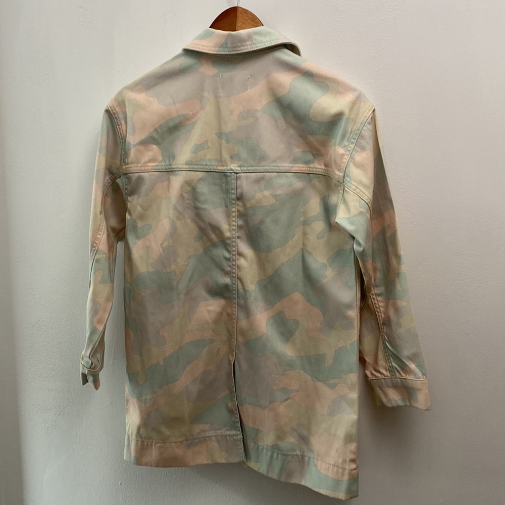 NWT Zara Printed Denim Nordic Jacket, Size 11-12 - Picture 7 of 15